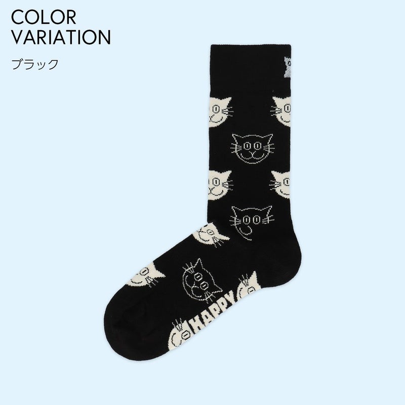 HappySocksハッピーソックスCat（キャット）クルー丈ソックスJAPANEDITION靴下ユニセックスメンズ＆レディースプレゼント無料ラッピングギフト11233139