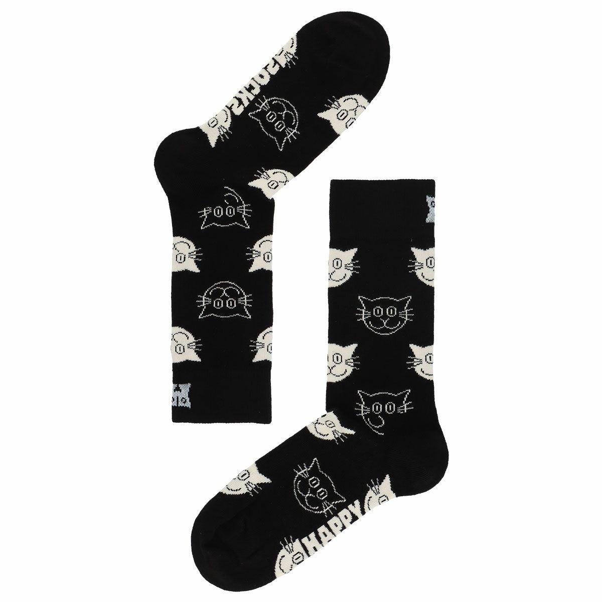 HappySocksハッピーソックスCat（キャット）クルー丈ソックスJAPANEDITION靴下ユニセックスメンズ＆レディースプレゼント無料ラッピングギフト11233139