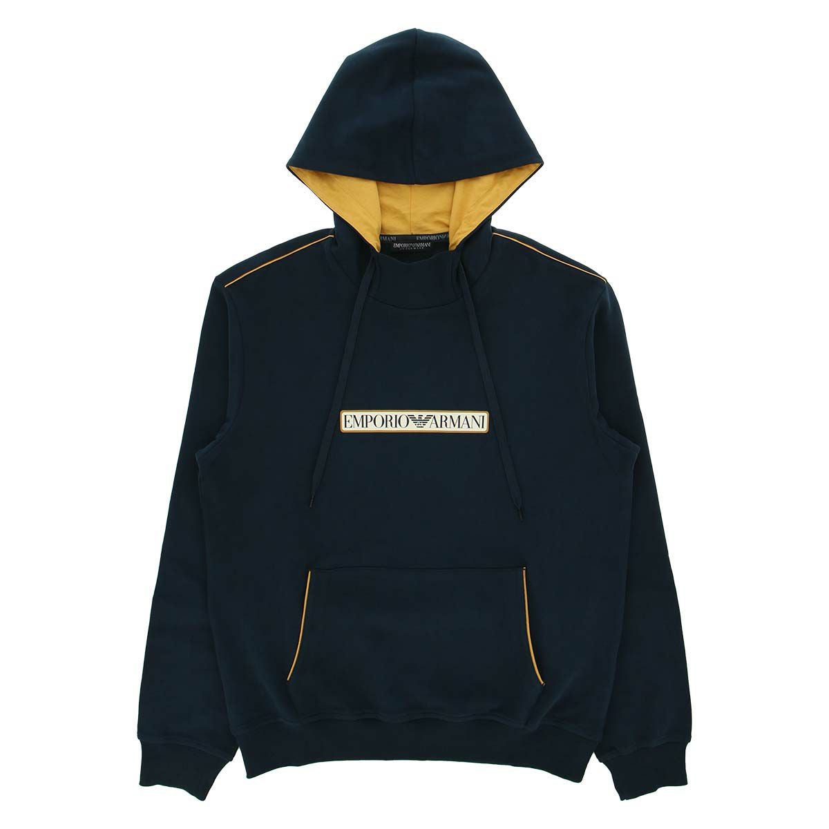 50%OFF EMPORIO ARMANI BRUSHED TERRY PO HOODIE コットン100% 長袖