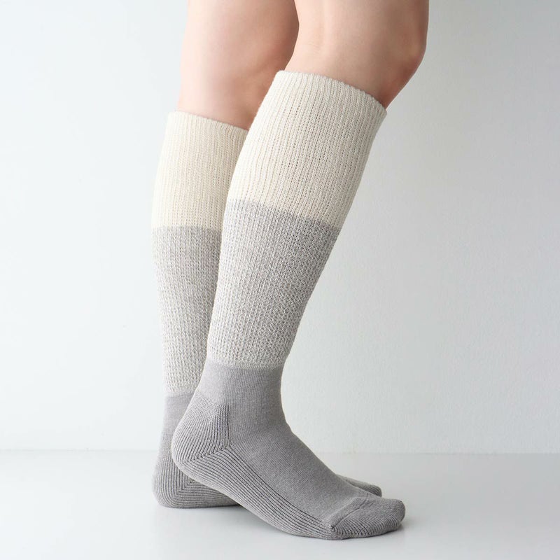 湯めぐり美人ハイソックス遠赤外線効果特殊鉱石血行促進保温あったか暖か冬靴下レディース女性婦人03100002