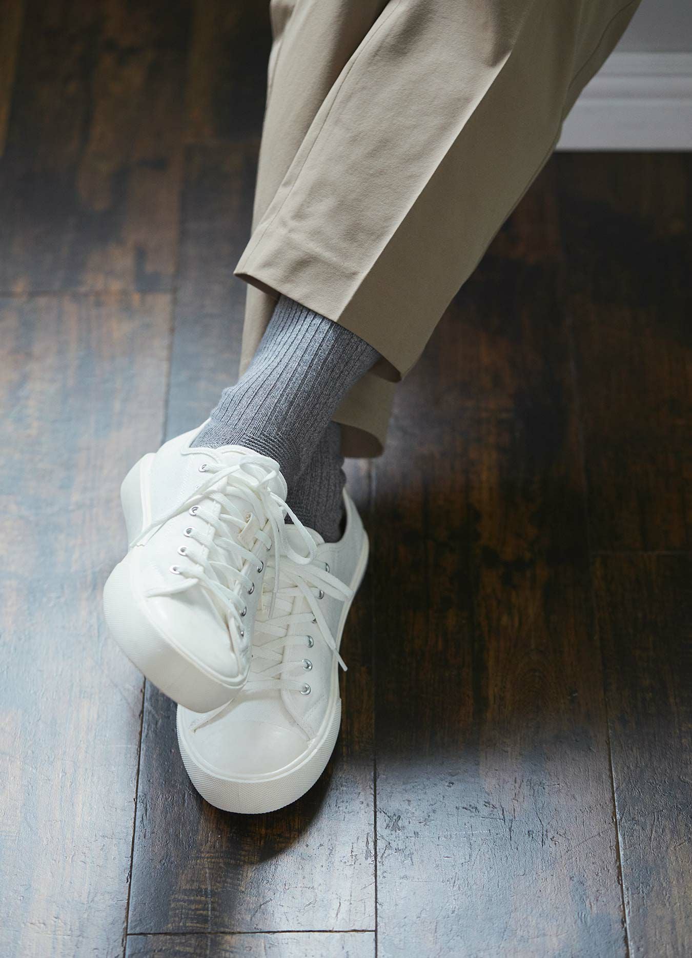 NAIGAI STYLE STANDARD 日本製 90°ヒール 土踏まずサポート クルー丈