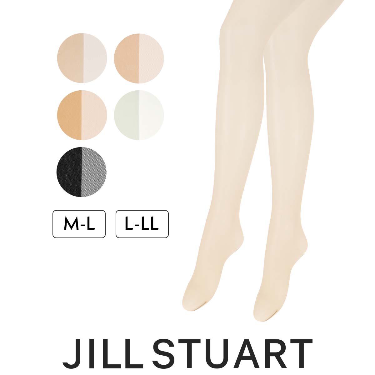 JILL STUART ブライトメッシュ パンティストッキング つま先スルー