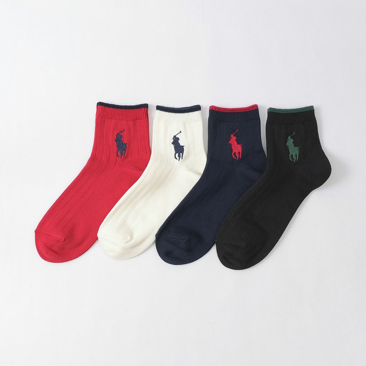 POLO RALPH LAUREN ポロベア ワンポイント刺繍 リブ ショート丈