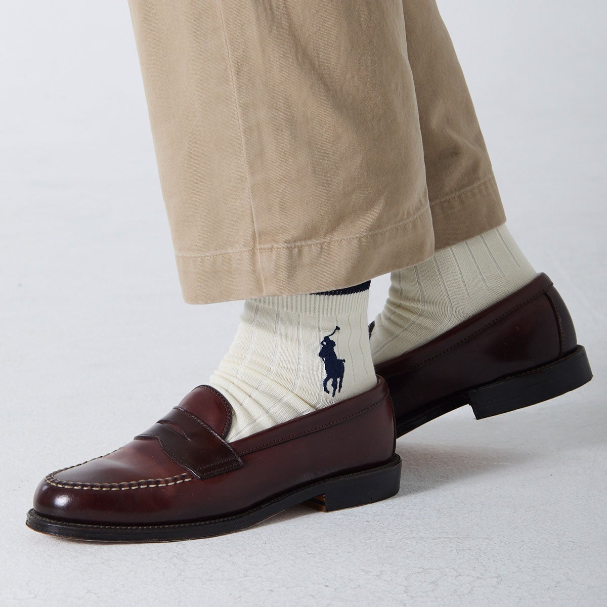 POLO RALPH LAUREN BIGワンポイントロゴ ショート丈 ソックス メンズ