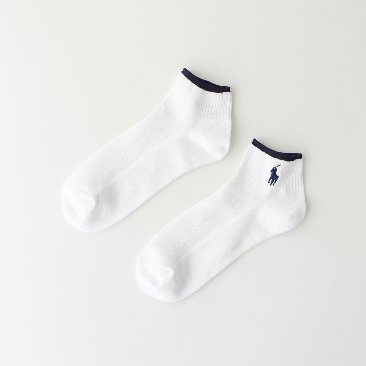POLO RALPH LAUREN 消臭加工 ワンポイント刺繍 リブ ショート丈 メンズ