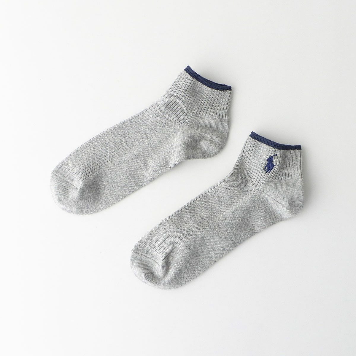 POLO RALPH LAUREN 消臭加工 ワンポイント刺繍 リブ ショート丈 メンズ