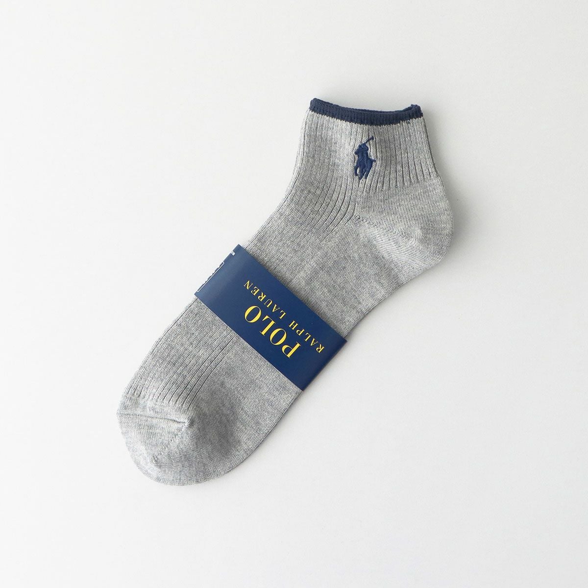 POLO RALPH LAUREN 消臭加工 ワンポイント刺繍 リブ ショート丈 メンズ