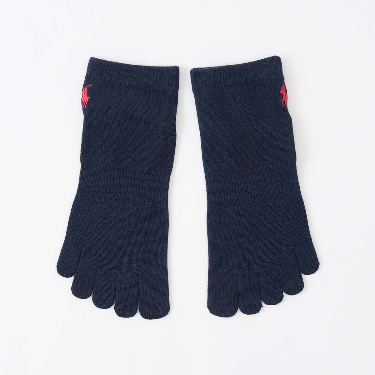 POLOラルフローレンソックス 23〜25 cm 5本指グレー 黒　ベージュ POLO RALPH LAUREN 5本指 ショート 綿混 ワンポイント刺繍 メンズ