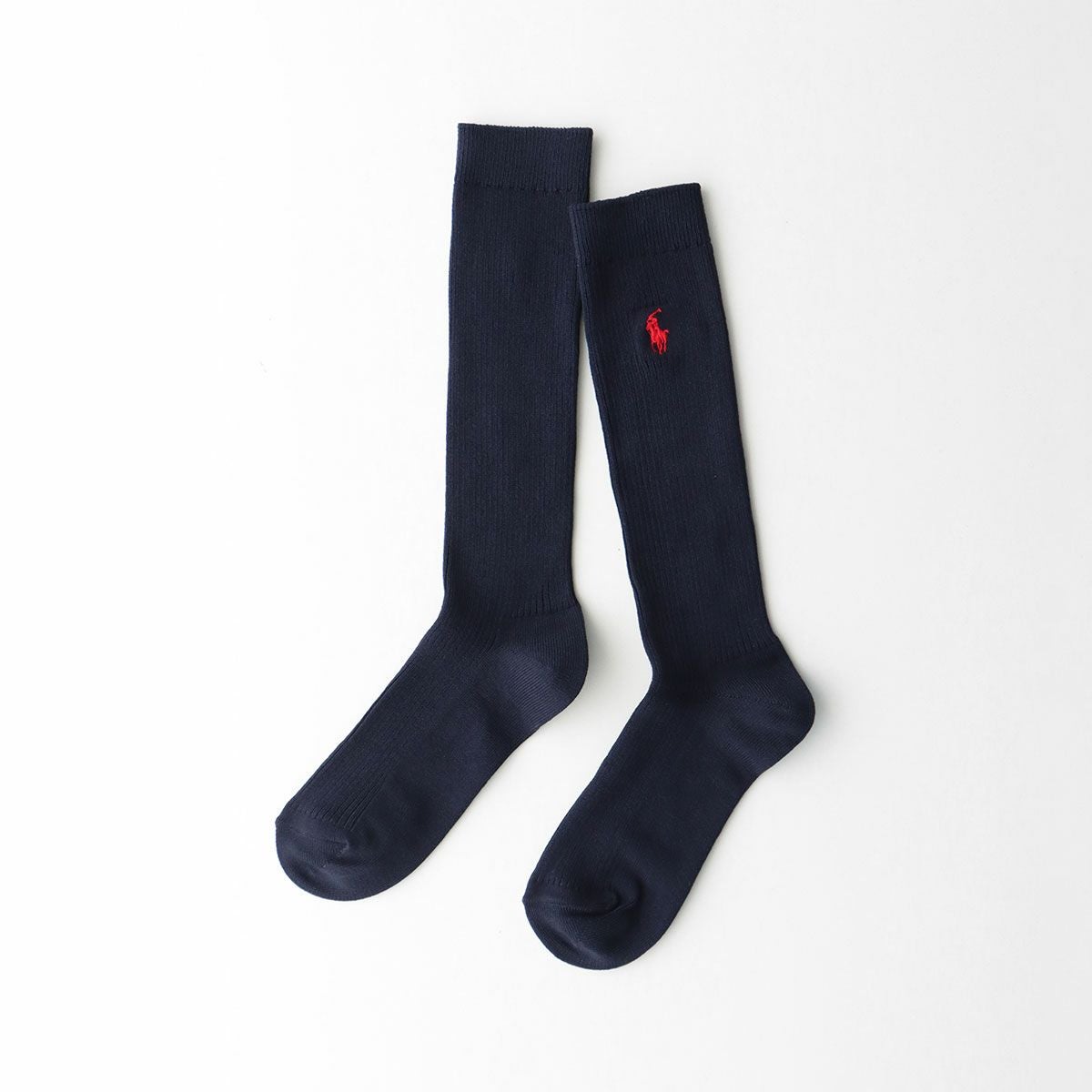 POLO RALPH LAUREN スクールソックス【36cm丈】ワンポイント刺繍（片面