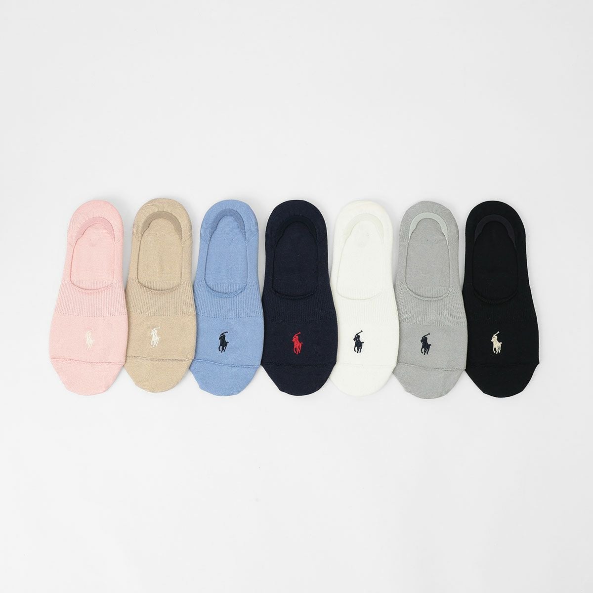 POLO RALPH LAUREN 綿混 フットカバー 深履き かかと滑り止め付き