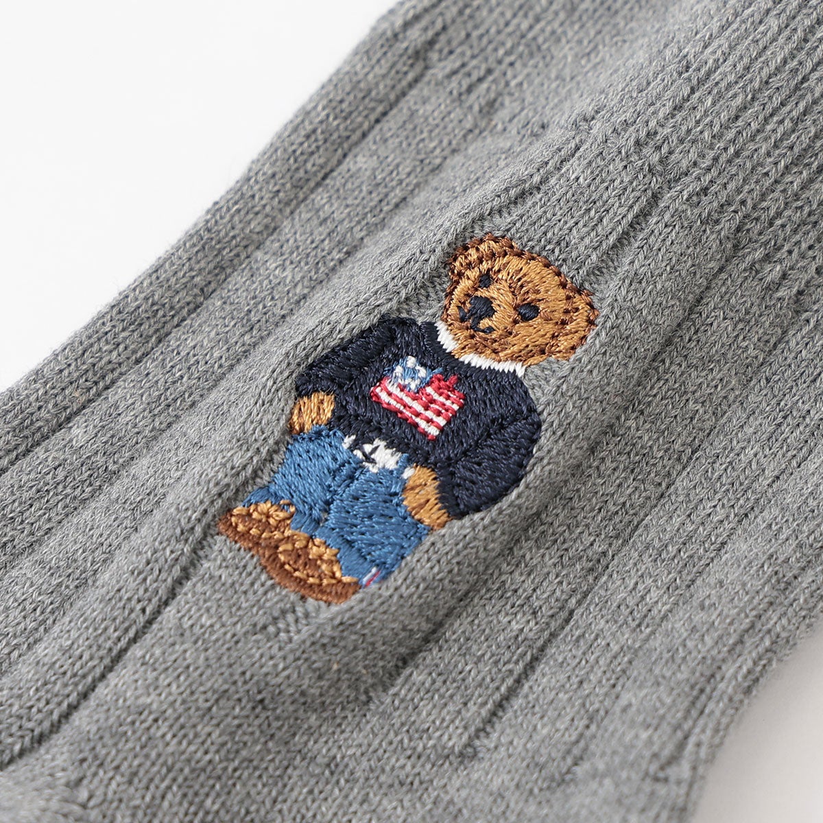 POLO RALPH LAUREN ポロベアワンポイント リブソックス ミドルショート
