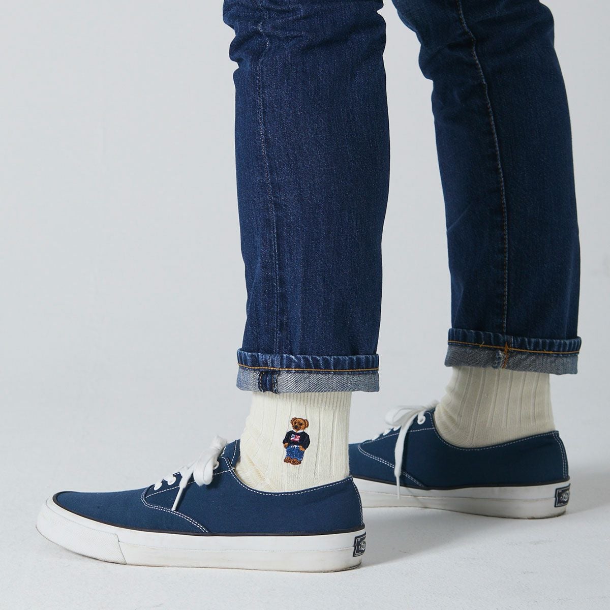 POLO RALPH LAUREN ポロベア ワンポイント刺繍 リブ ショート丈