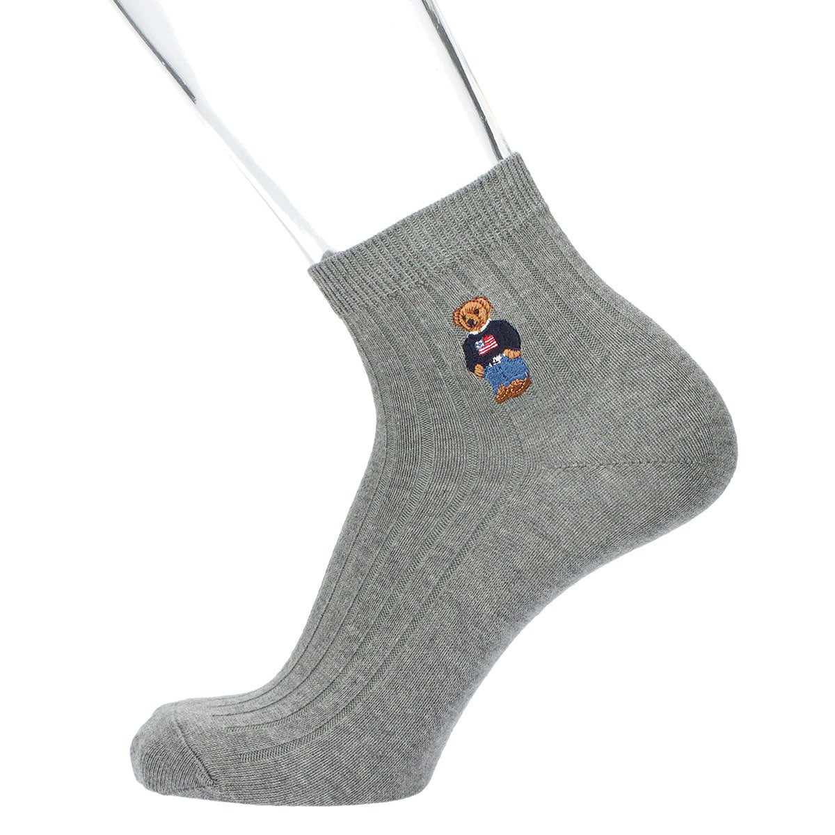 POLO RALPH LAUREN ポロベアワンポイント リブソックス ミドルショート