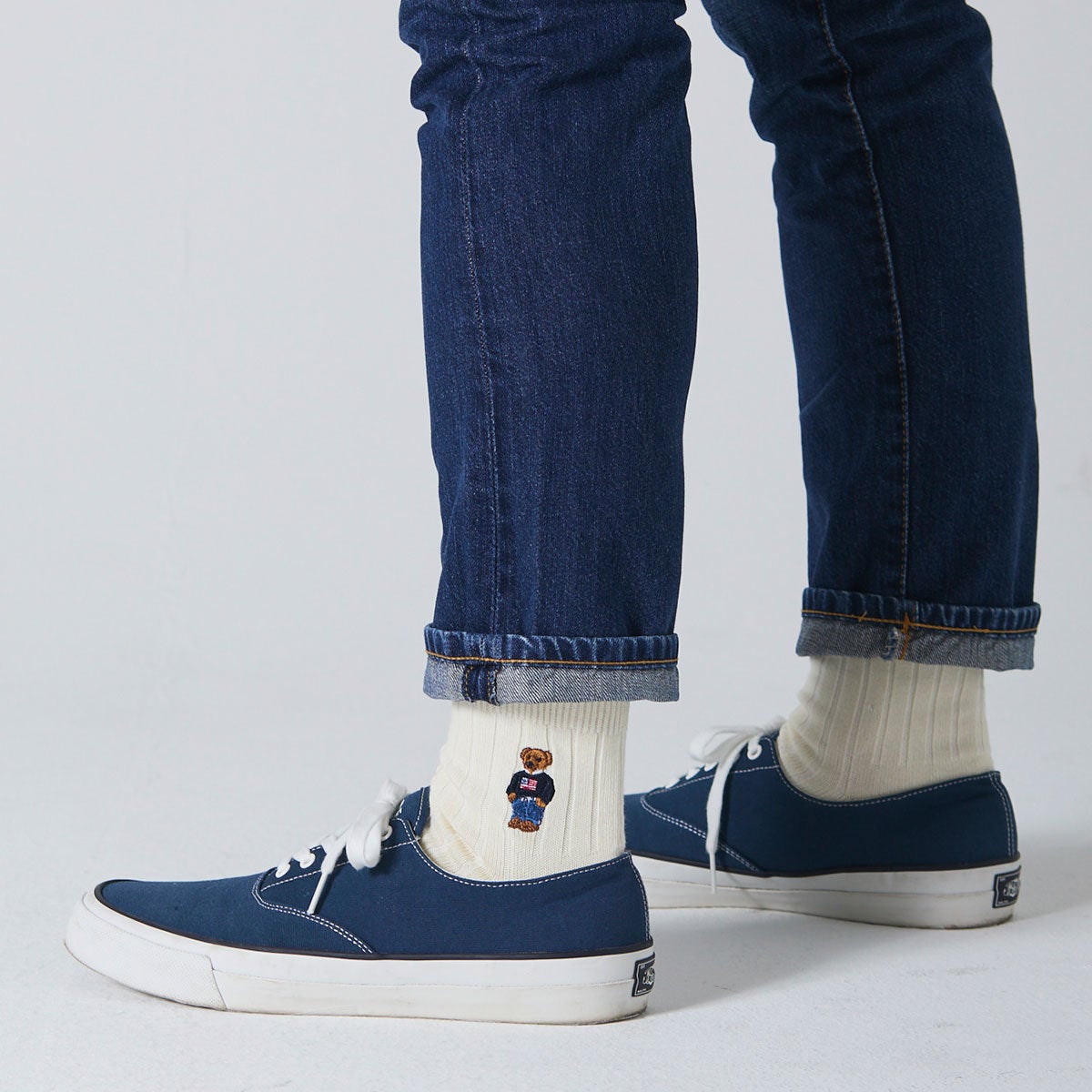 POLO RALPH LAUREN ポロベア ワンポイント刺繍 リブ ショート丈