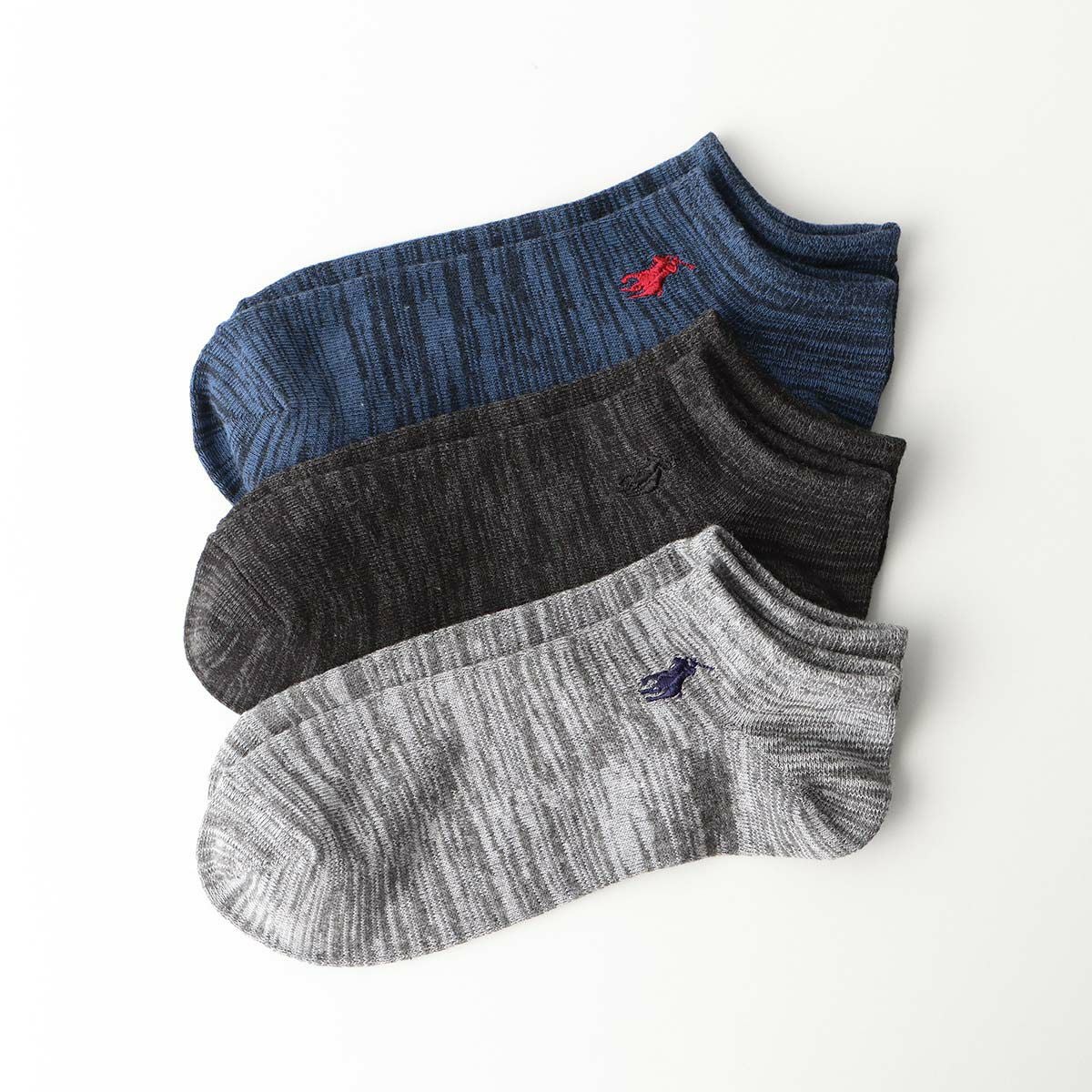 3足セット】POLO RALPH LAUREN ワンポイント スニーカー丈 ソックス