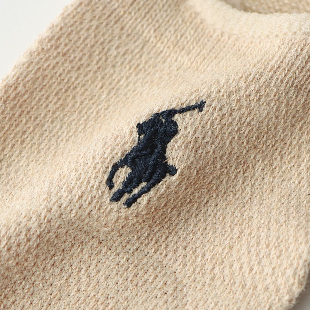 POLO RALPH LAUREN 鹿の子編み カバーソックス 深履き かかと滑り止め