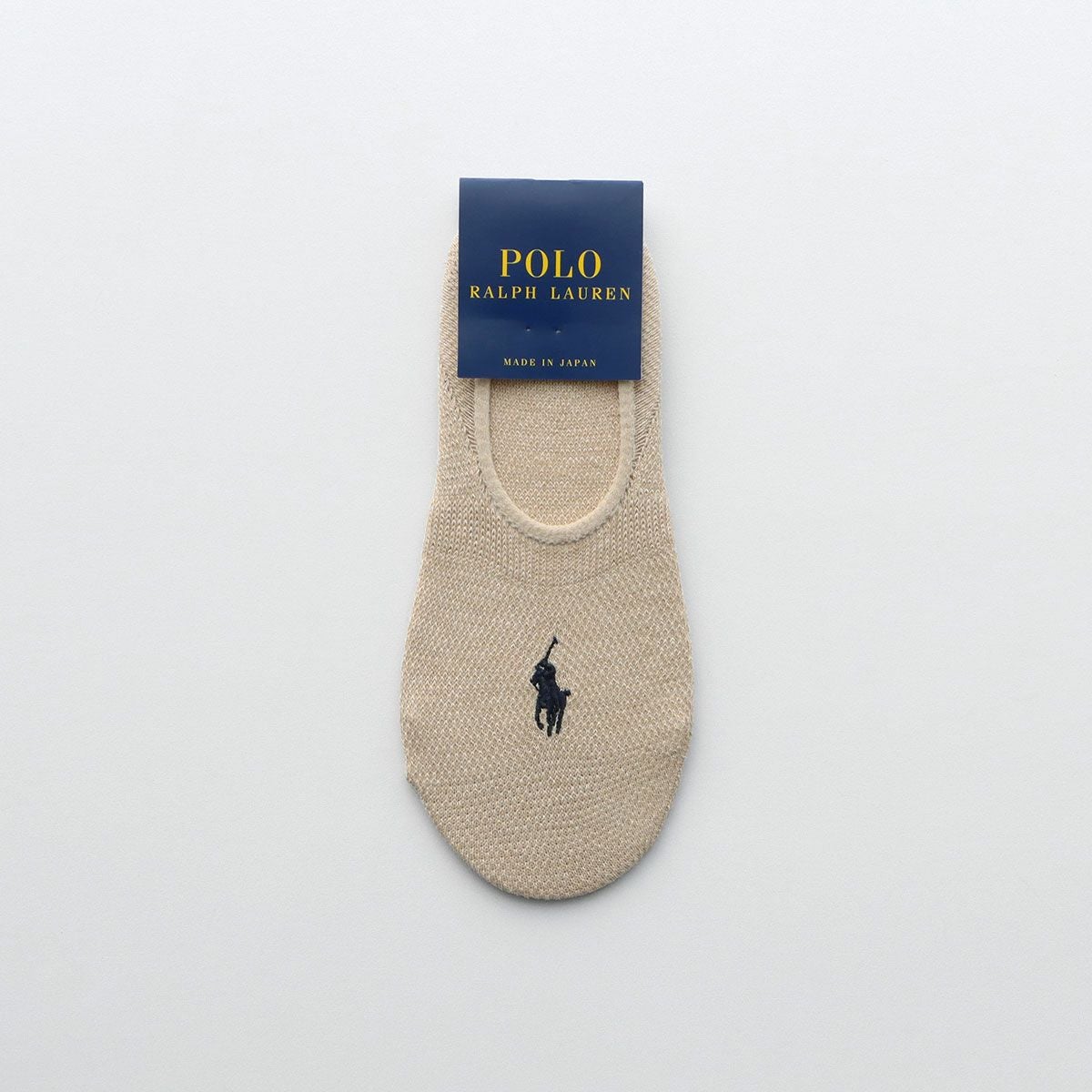 POLO RALPH LAUREN 鹿の子編み カバーソックス 深履き かかと滑り止め
