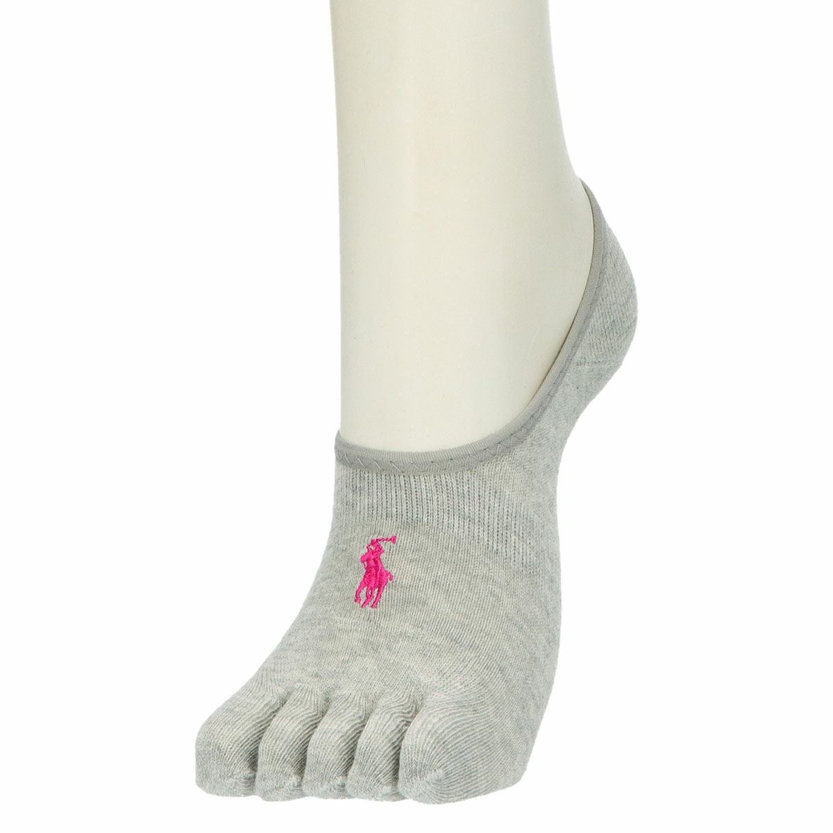 POLO RALPH LAUREN 綿混 5本指 フットカバー かかと滑り止め付き
