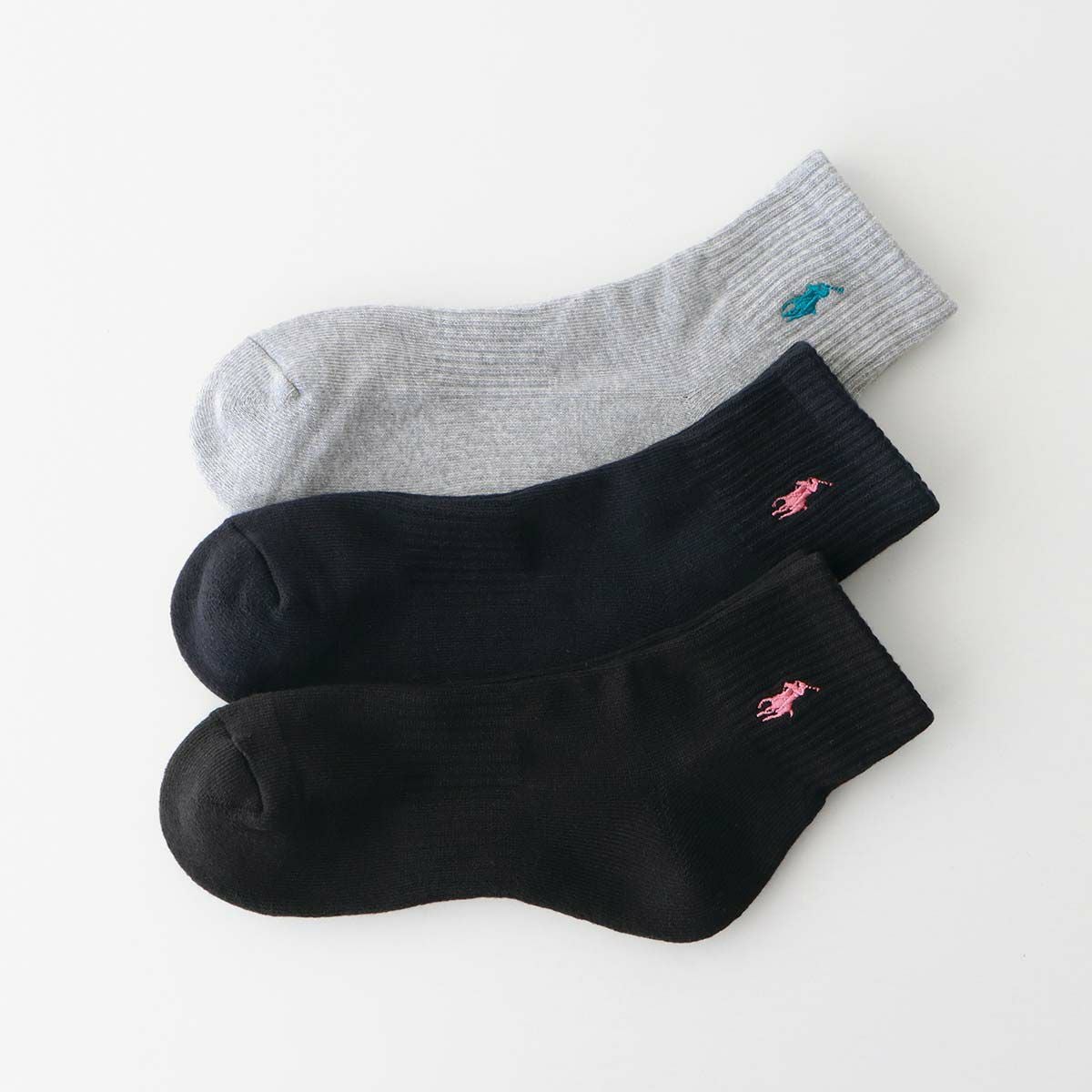 3足セット】 POLO RALPH LAUREN 足底パイルでやわらかショート丈