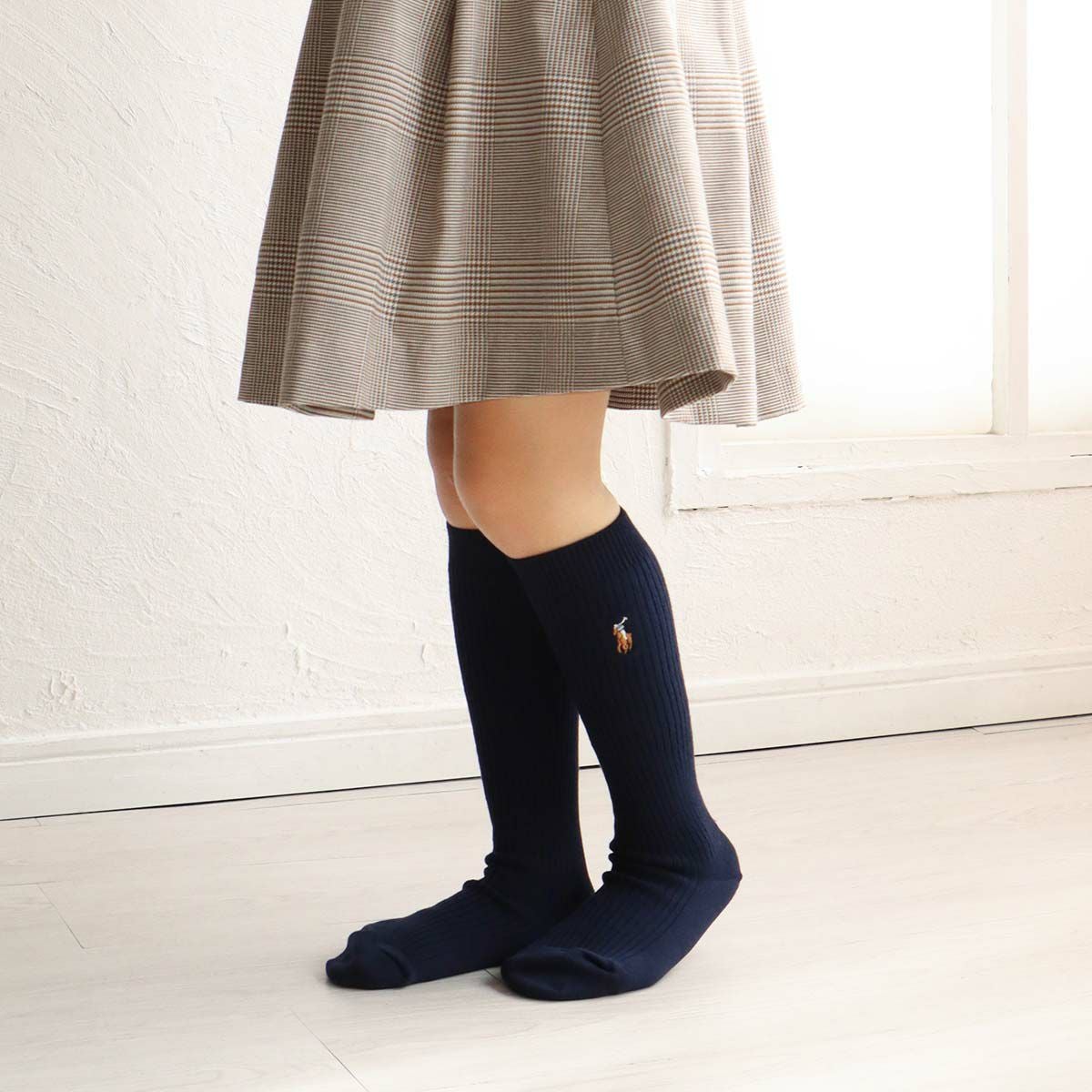 POLO RALPH LAUREN キッズ マルチカラーワンポイント リブ