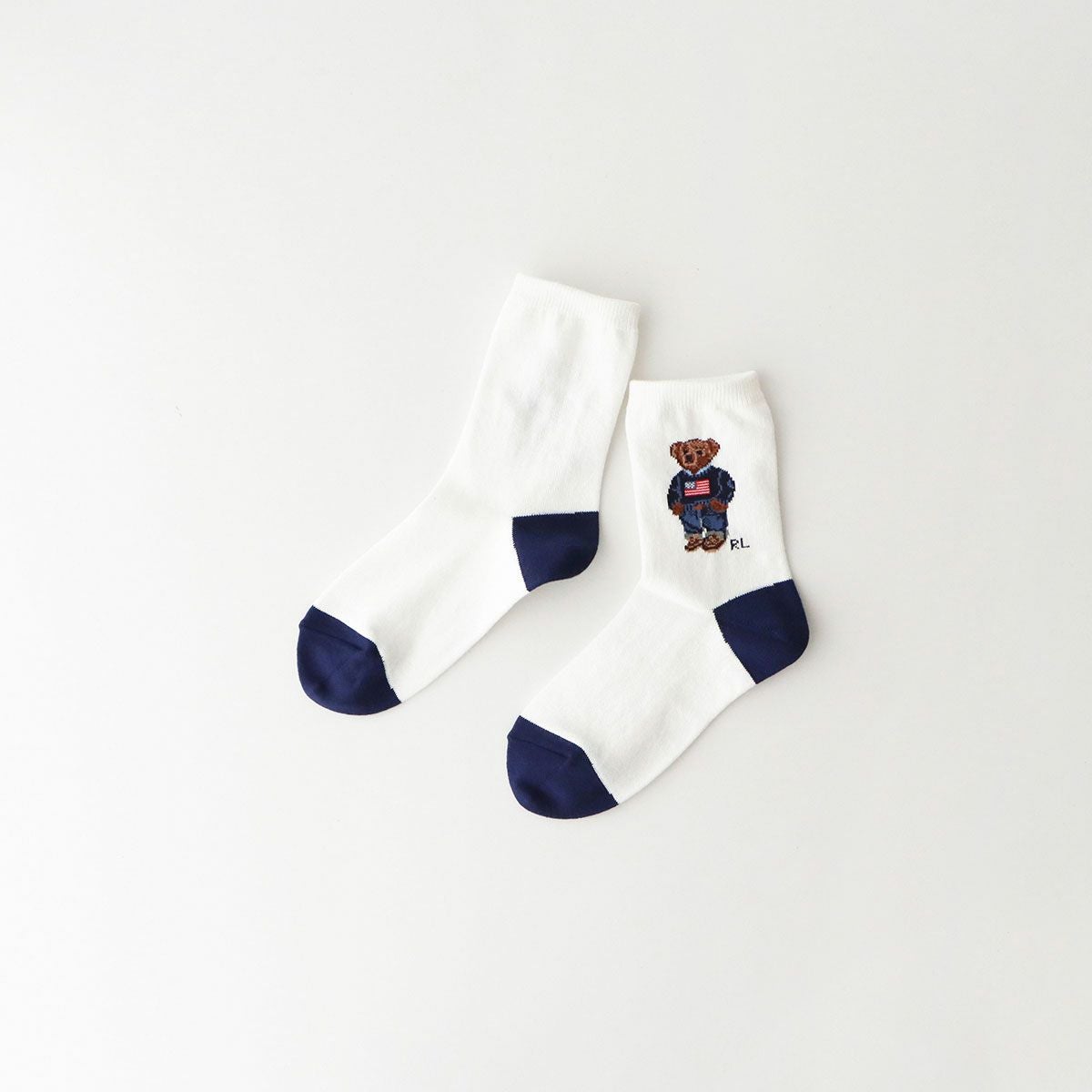POLO RALPH LAUREN キッズ ソックス RL I&T アメリカーナベア クルー丈