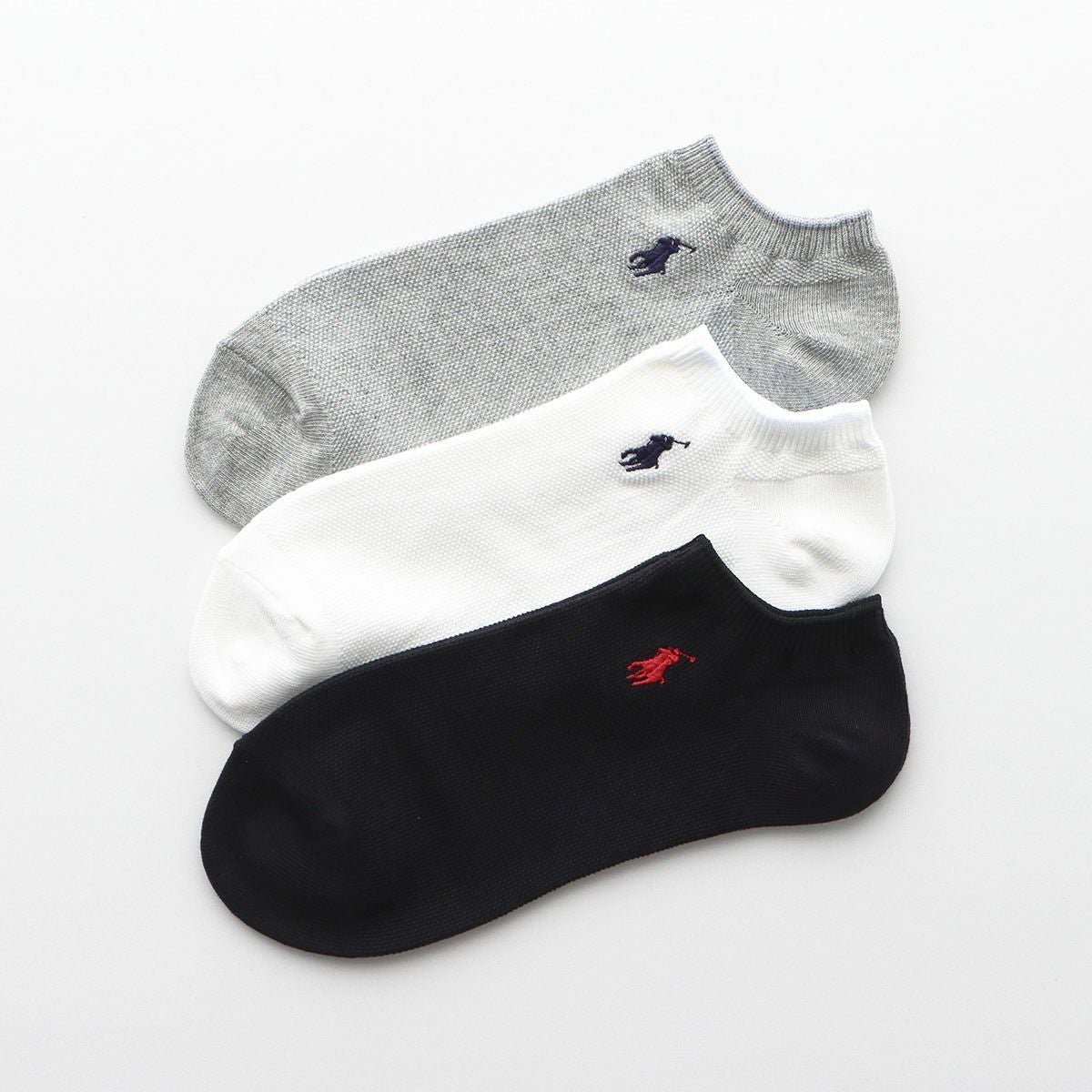 ≪WEB限定≫POLO RALPH LAUREN さらっと快適鹿の子編みのスニーカー丈