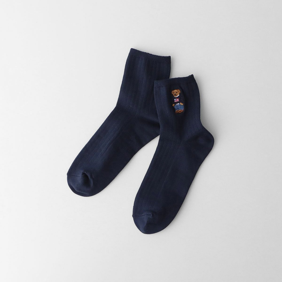 POLO RALPH LAUREN ポロベア刺繍 ショート リブソックス オーガニック
