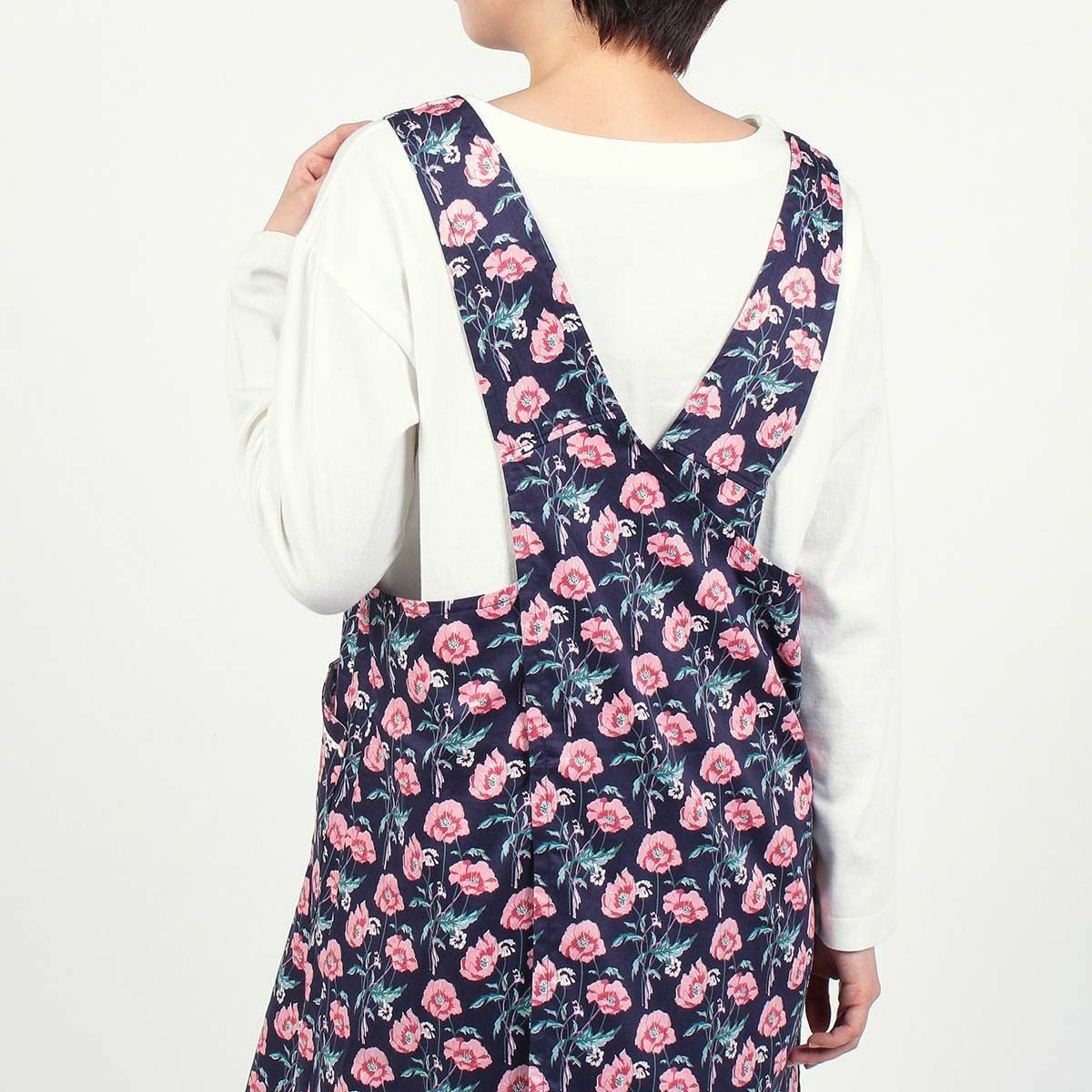 LICIE MADE WITH LIBERTY FABRIC リバティプリント エプロン Poiret 撥