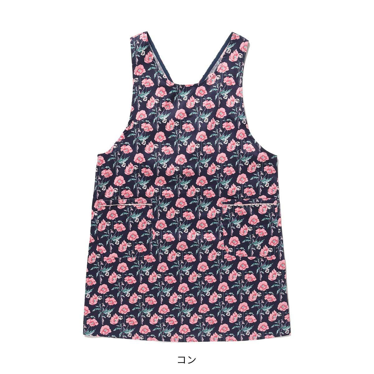 LICIE MADE WITH LIBERTY FABRIC リバティプリント エプロン Poiret 撥