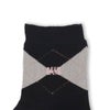 DAKSダックス日本製履き口ソフトレーヨンシルク混DAKS刺繍アーガイルクルー丈レディースソックス靴下女性プレゼントギフト03367010