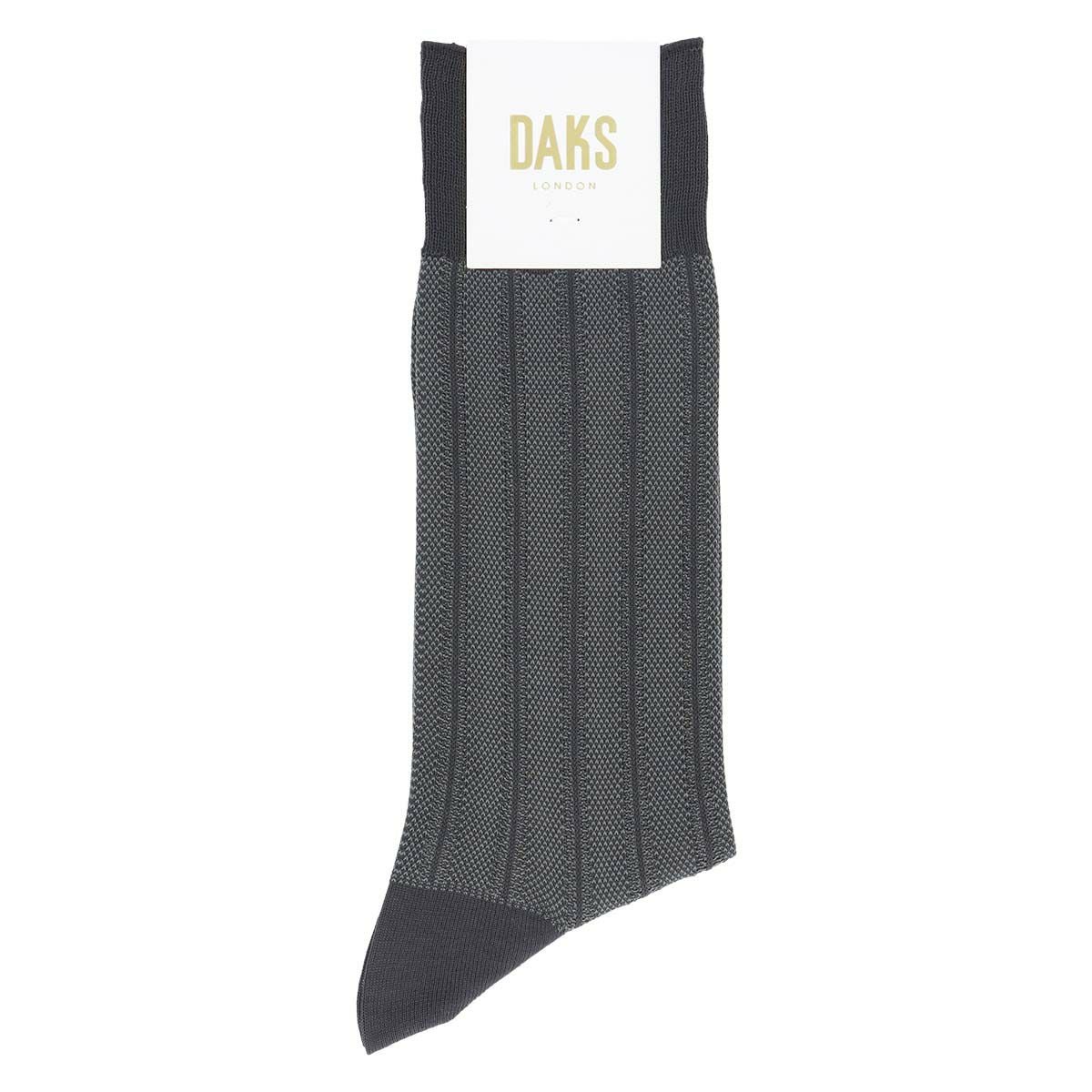 DAKS 涼感 ビジネスソックス 足底鹿の子編み 履き口ゆったり かかと