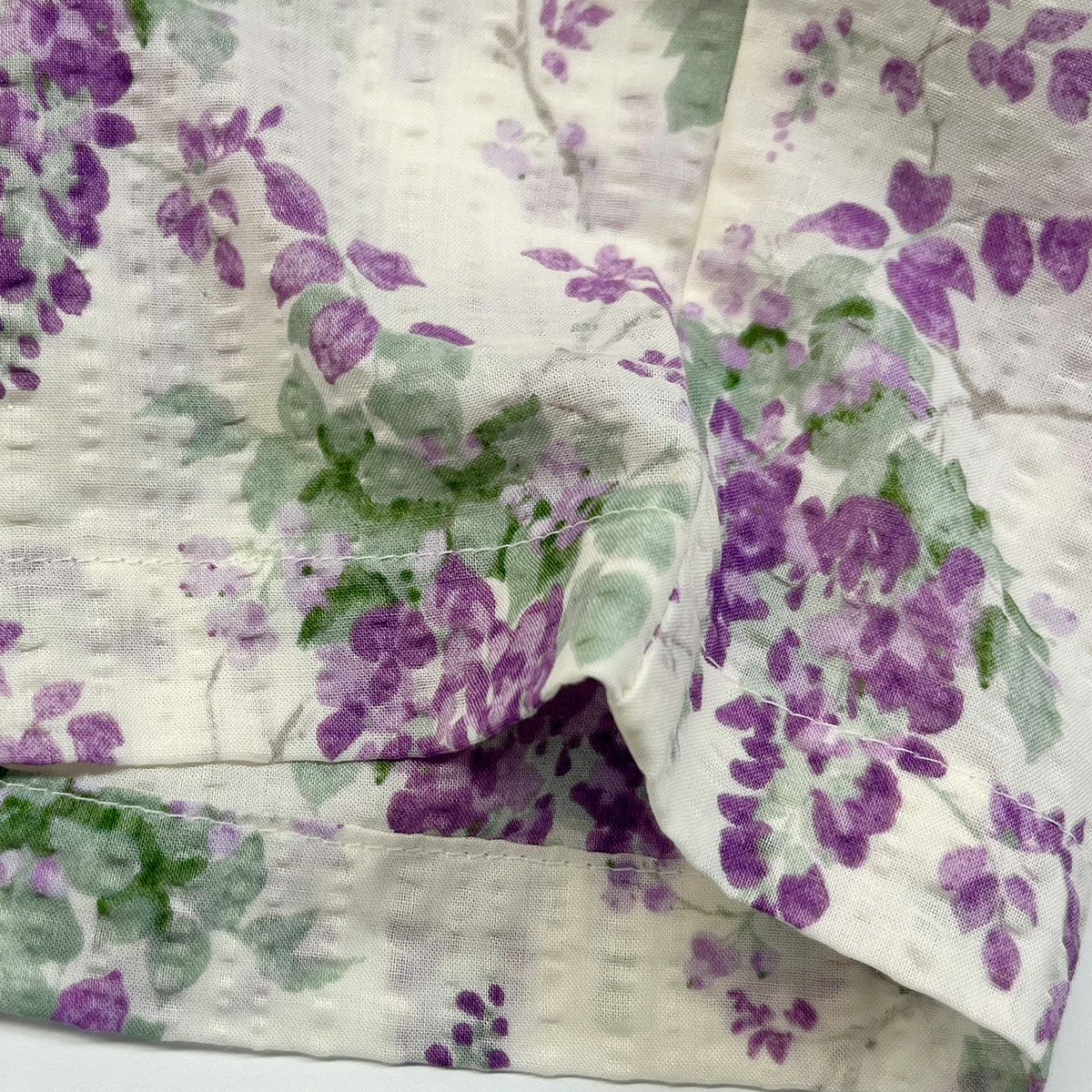 Laura Ashley パジャマ 上下セット ウィステリア柄 80ローンリップル