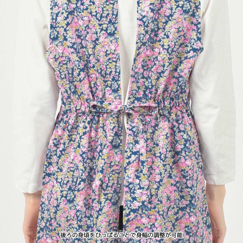 LICIEリッシーLIBERTYリバティプリントTatumテイタム撥水加工後結び背付きエプロン綿100%40ブロードレディースギフトプレゼント70553006