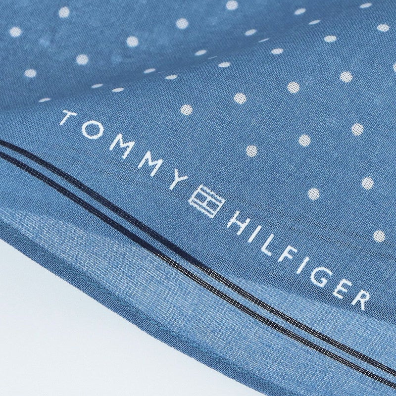 【メール便全国220円】TOMMYHILFIGER｜トミーヒルフィガー公式ショップ正規ライセンス商品ハンカチドット柄綿100％【入学祝就職祝】トミーブランド無料ラッピング男性メンズプレゼント無料ラッピング贈答ギフト02582161
