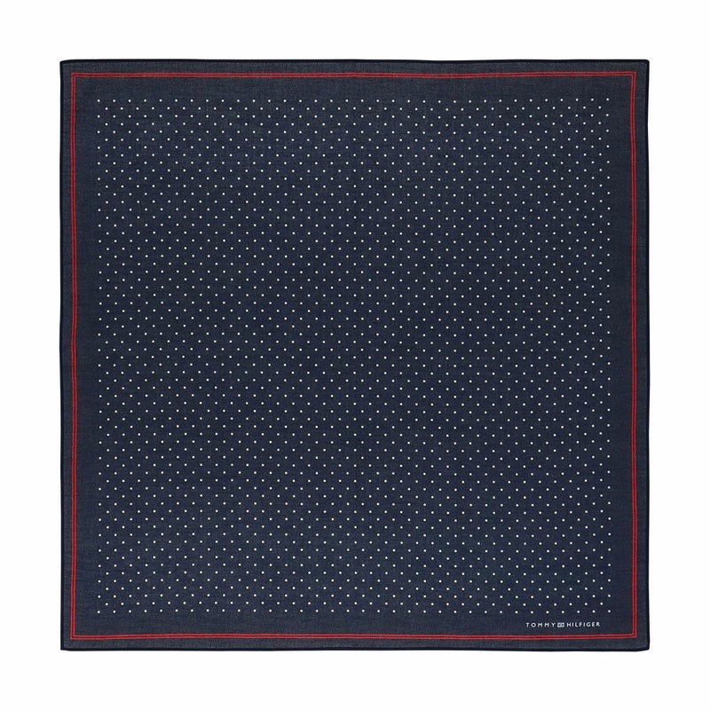 【メール便全国220円】TOMMYHILFIGER｜トミーヒルフィガー公式ショップ正規ライセンス商品ハンカチドット柄綿100％【入学祝就職祝】トミーブランド無料ラッピング男性メンズプレゼント無料ラッピング贈答ギフト02582161