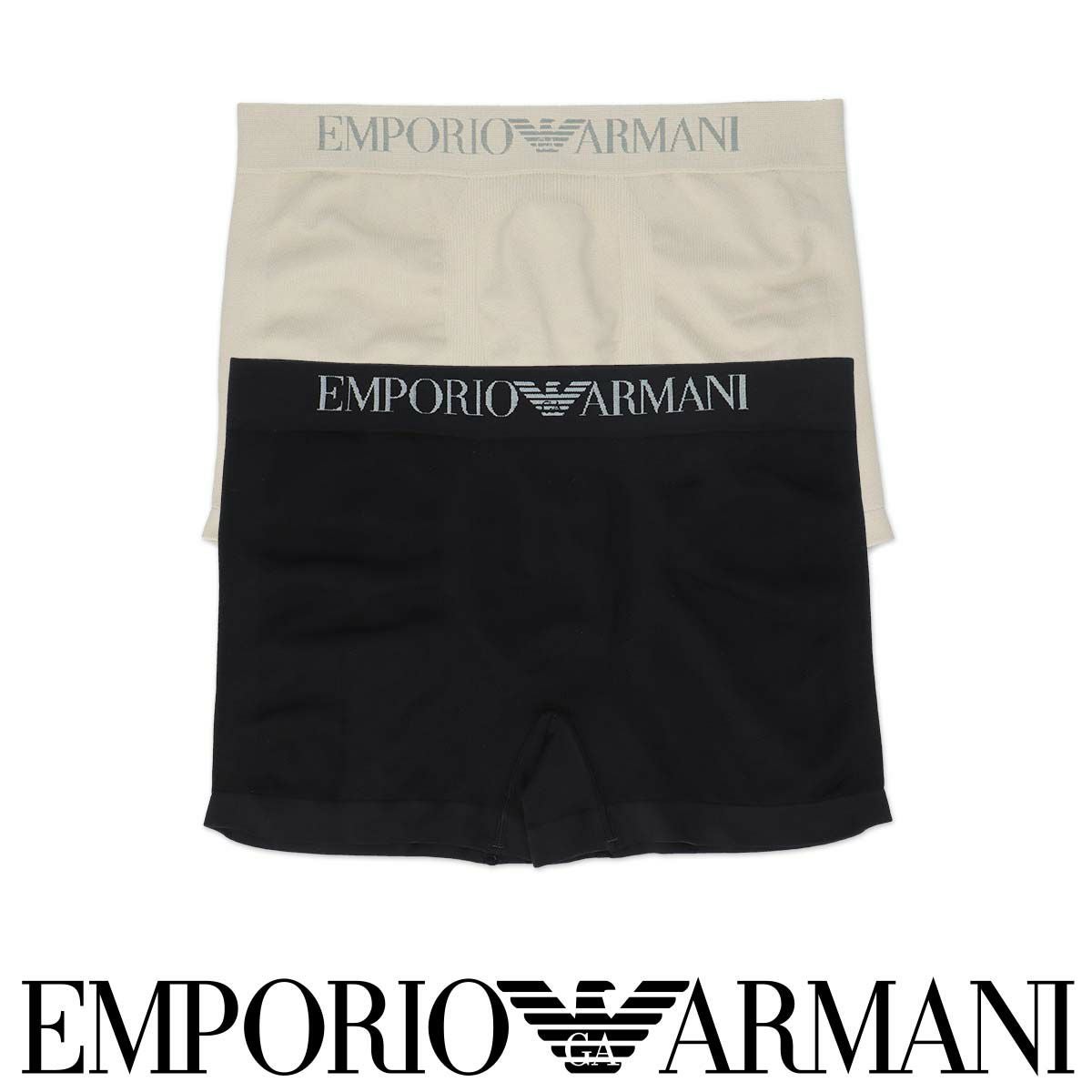 51%OFF EMPORIO ARMANI SEAMLESS シームレス ボクサーパンツ 前閉じ EU