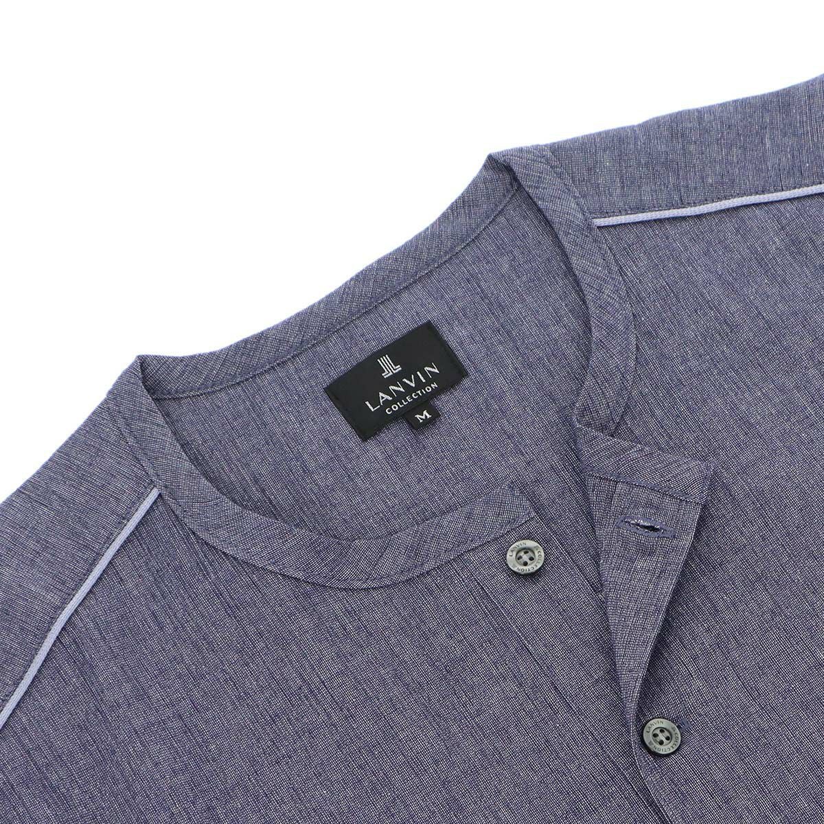 LANVIN COLLECTION しじら楊柳 半袖 トップス【M・Lサイズ】 メンズ