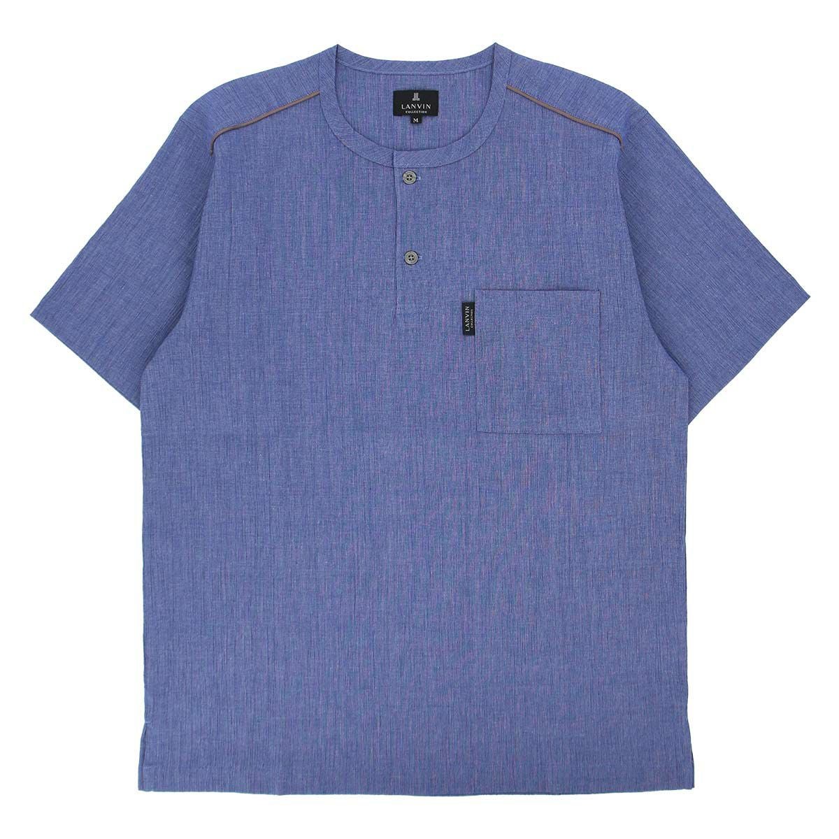 ☆50%OFF LANVIN COLLECTION しじら楊柳 半袖 トップス【M・Lサイズ