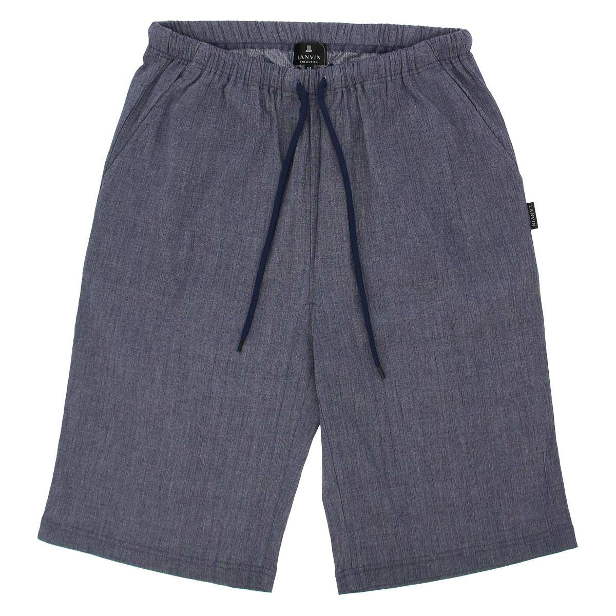 ☆50%OFF LANVIN COLLECTION しじら楊柳 パジャマ ハーフパンツ 【M・L