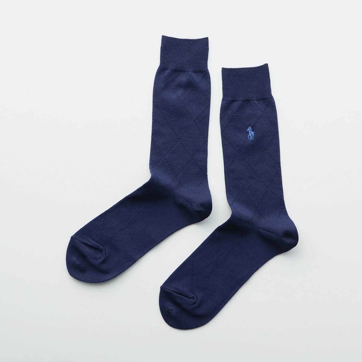 POLO RALPH LAUREN オーガニックコットン混 アーガイル クルー丈