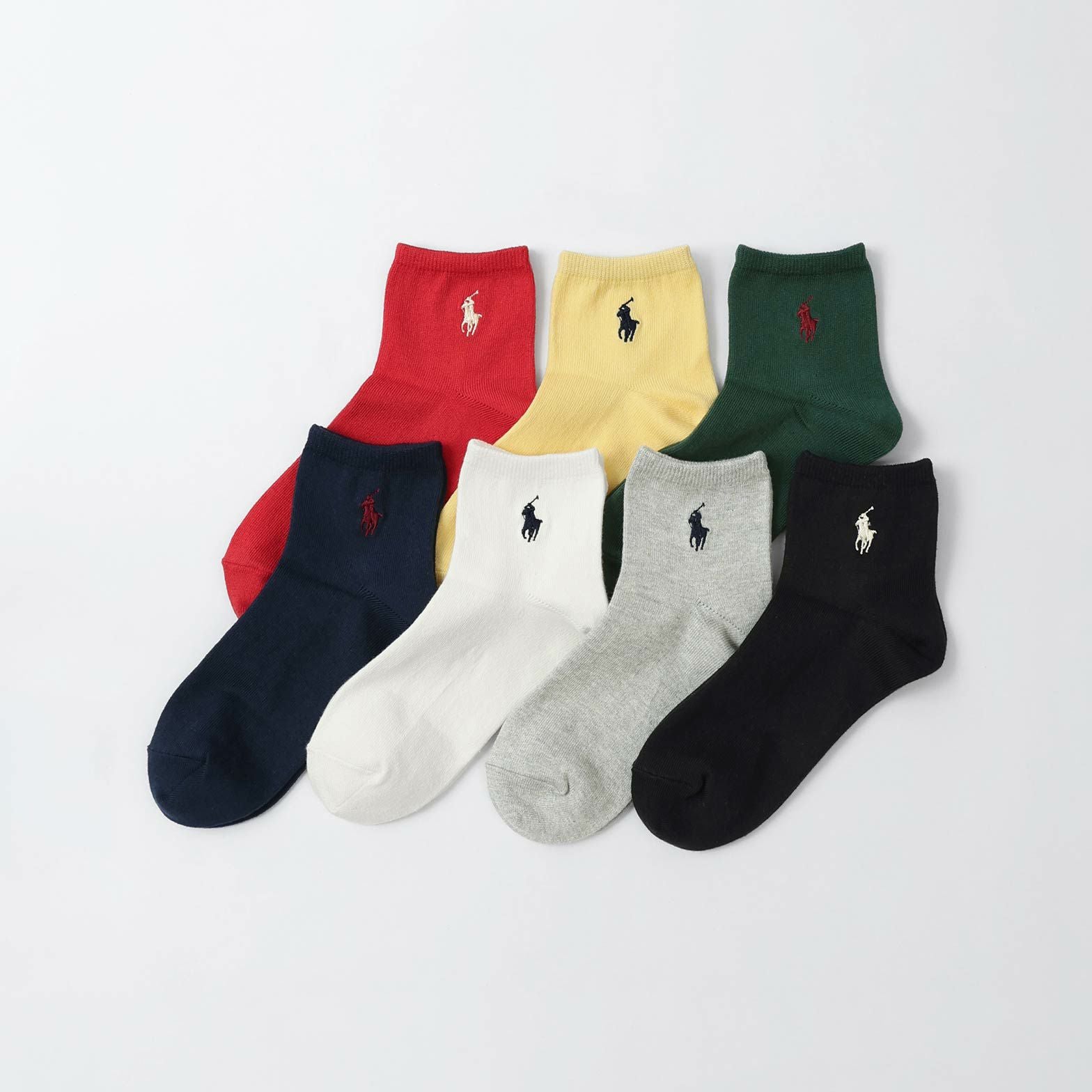 POLO RALPH LAUREN 平無地 オーガニックコットン混 ショート丈