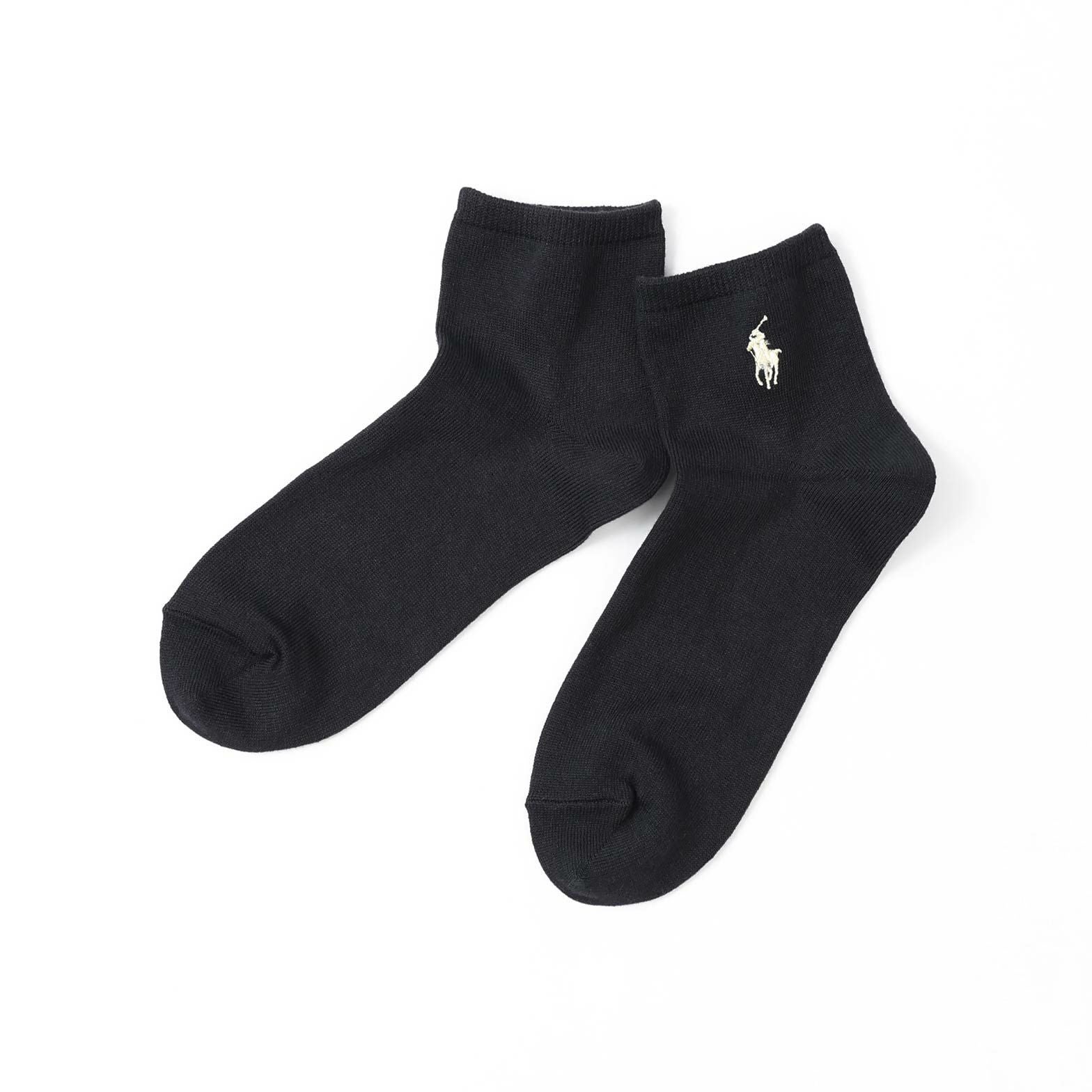 POLO RALPH LAUREN 黒 Lサイズ　タグ無し新品未使用 POLO RALPH LAUREN 平無地 オーガニックコットン混 ショート丈