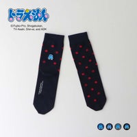 ドラえもん鈴ドットクルー丈キャラクターメンズカジュアルソックス靴下男性プレゼントギフト02462104