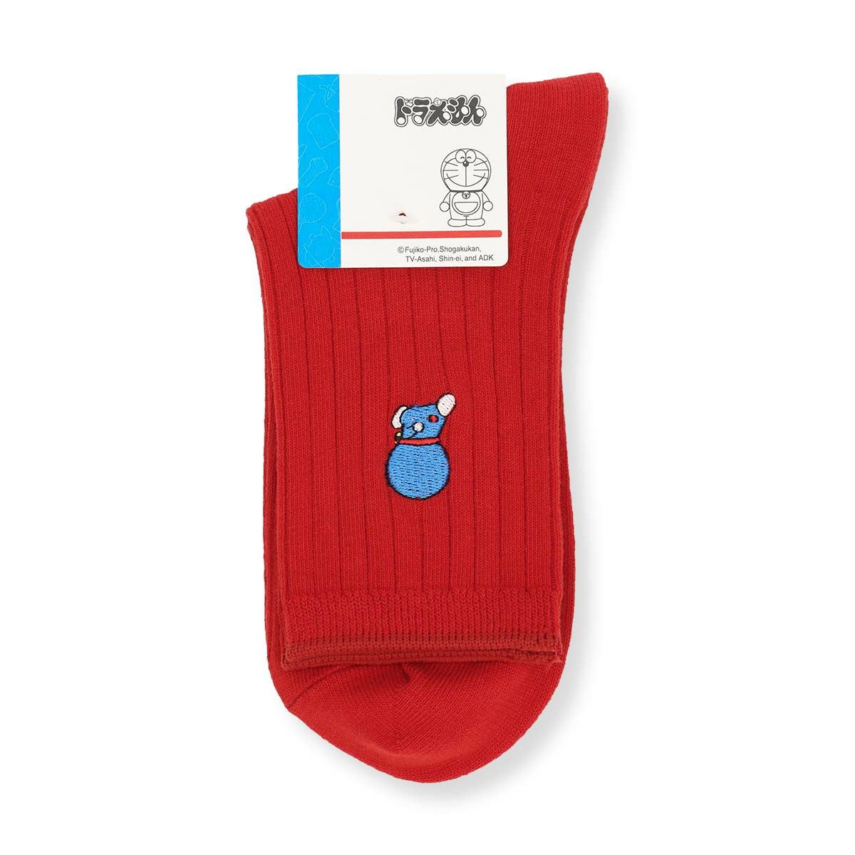 ドラえもんマルチ刺繍後ろ姿ショート丈ソックス靴下レディースキャラクターギフトプレゼント03297102