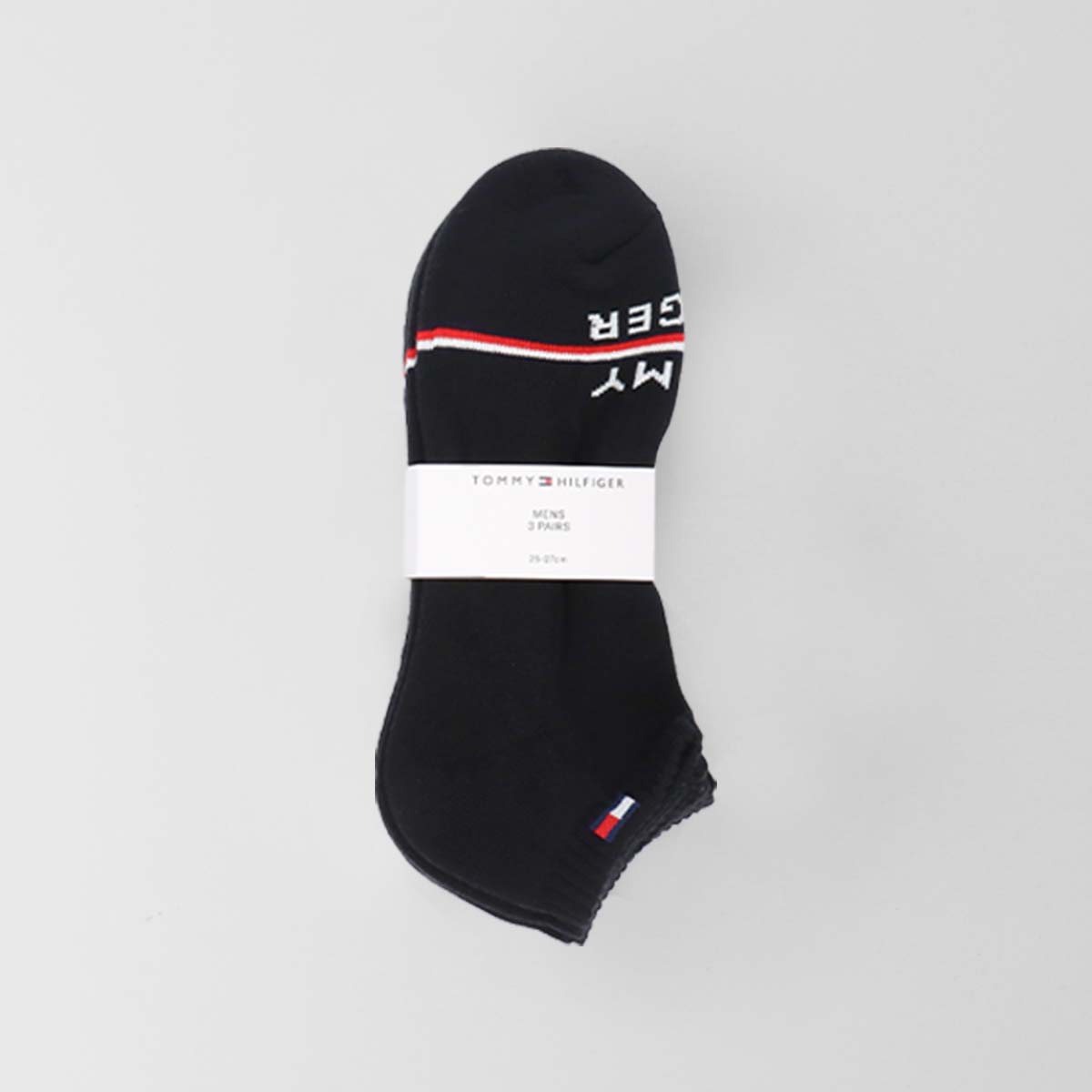 【WEB限定】【3足セット】TOMMYHILFIGERトミーヒルフィガーメンズレディースオーガニックコットン混足底パイルワンポイントロゴスニーカー丈ソックス92554054