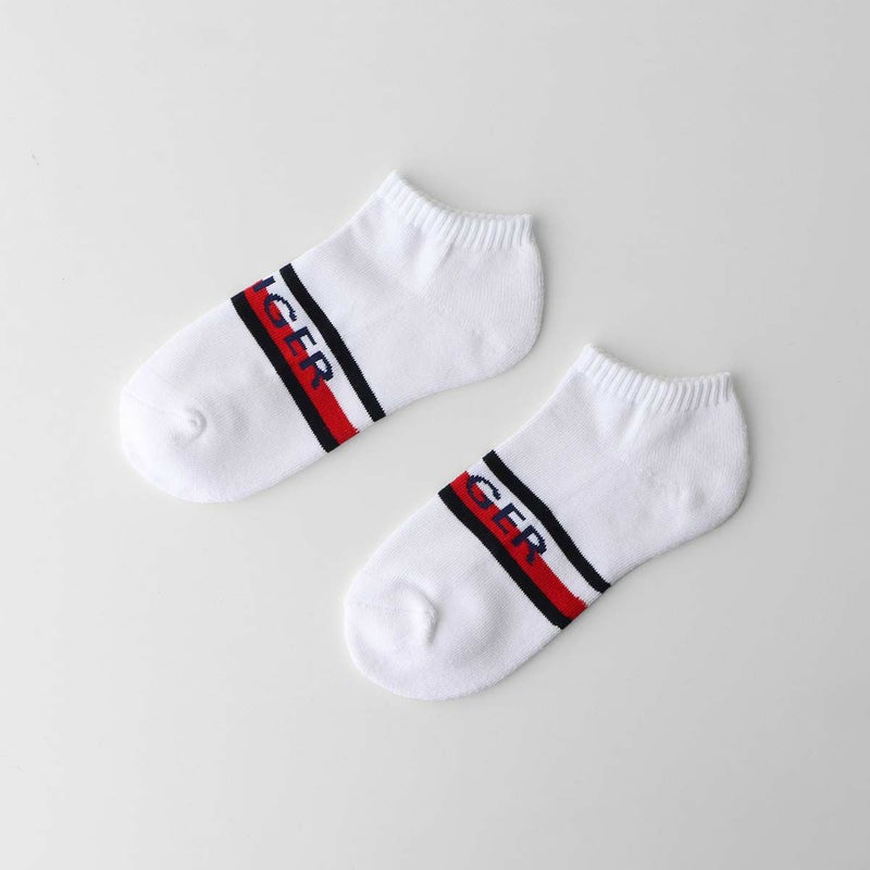 【WEB限定】【3足セット】TOMMYHILFIGERトミーヒルフィガーメンズレディースオーガニックコットン混足底パイルフロントロゴスニーカー丈ソックス92554057