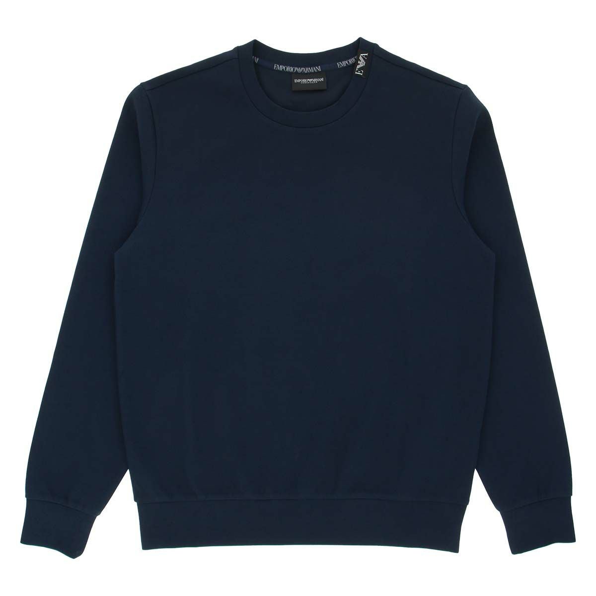 EMPORIO ARMANI STRECH PIQUET TERRY CREE NECK SWEATSHIRT ストレッチ