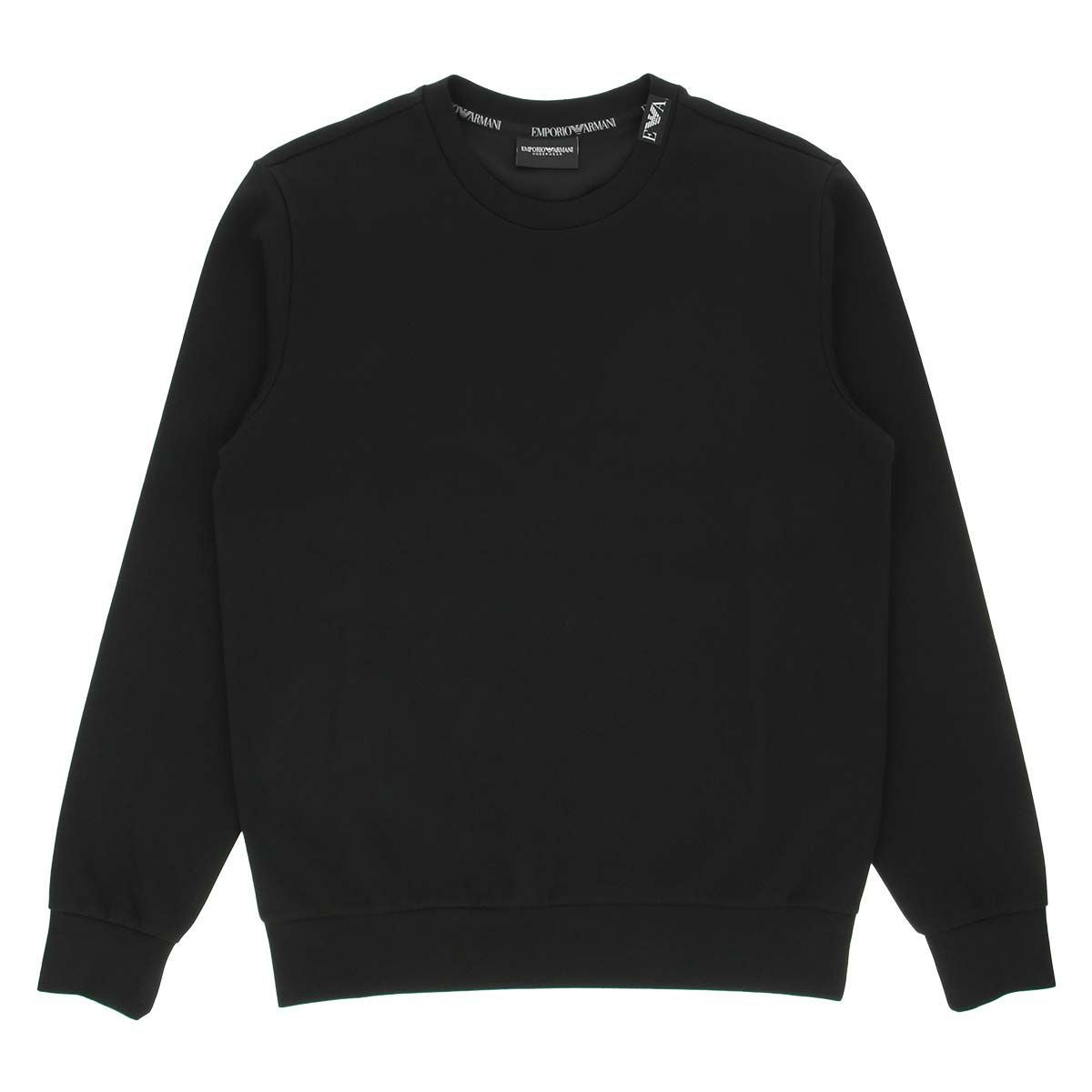 EMPORIO ARMANI STRECH PIQUET TERRY CREE NECK SWEATSHIRT ストレッチ