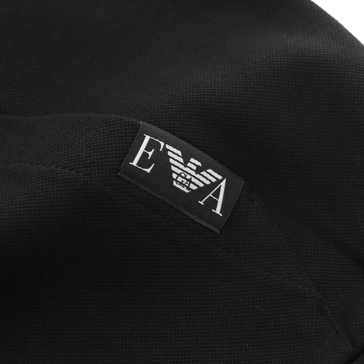 EMPORIO ARMANI ストレッチ PIQUET TERRY HALFZIP スウェット ラウンジ