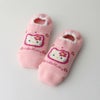 ハマグリパイルホームカバーサンリオコラボカオハナキティ滑り止め付き室内用靴下冷えとりルームソックスあたたかい冬用靴下フローリング（板張り）からの寒さ対策にレッグソリューションギフトプレゼント無料ラッピング03764075